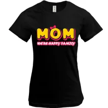Футболка Mom we`re happy family